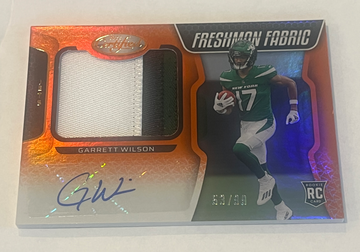 2022 panini leaf certified 3 color patch auto Garrett Wilson /99