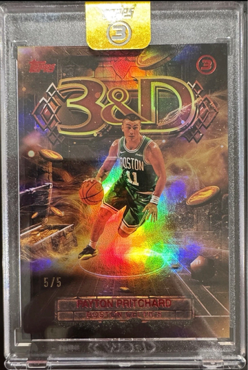 Payton Pritchard 2026 Topps Three 5/5 bookend 