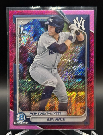 Ben Rice 2024 Bowman Chrome Pink Fuchsia Shimmer RC /199