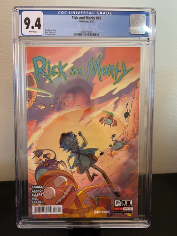 Rick and Morty 18 9/16 Oni Press CGC 9.4
