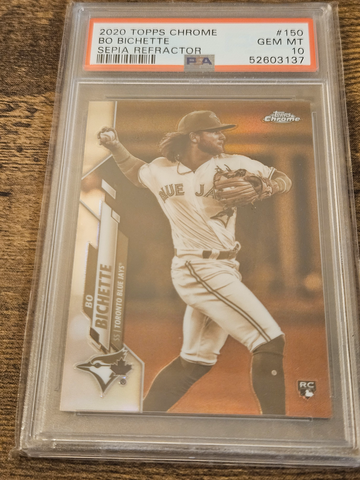 2020 Topps Chrome Bo Bichette RC Sepia PSA 10