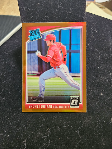 Shohei Ohtani Rated Rookie Bronze prizm running variant 2018