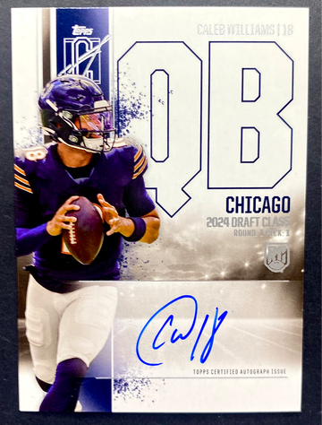 2024 Topps Signature Class Caleb Williams On-Card Auto RC