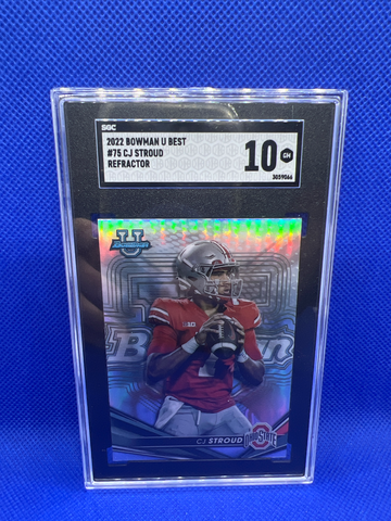 2022 Bowman’s Best University CJ STROUD Refractor SGC 10