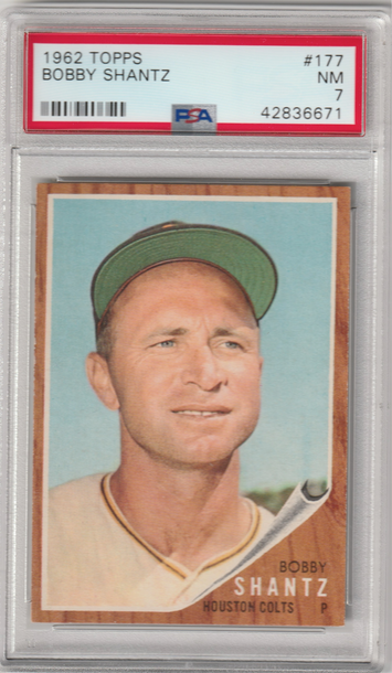 1962 Topps #177 Bobby Shantz PSA 7 (Near Mint)