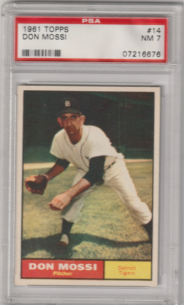1961 Topps #14 Don Mossi PSA 7 (Near Mint)