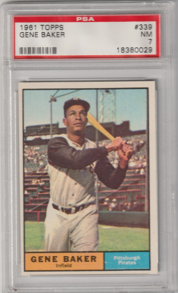 1961 Topps #339 Gene Baker PSA 7 (Near Mint)