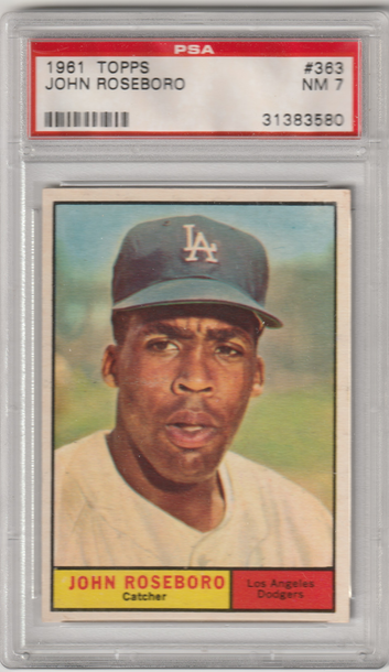 1961 Topps #363 John Roseboro PSA 7 (Near Mint)