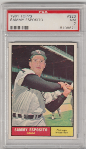 1961 Topps #323 Sammy Esposito PSA 7 (Near Mint)