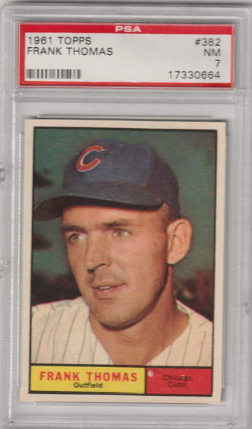 1961 Topps #382 Frank Thomas PSA 7 (Near Mint)