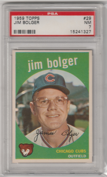 1959 Topps #29 Jim Bolger PSA 7 (Near Mint)