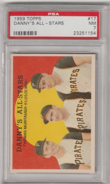 1959 Topps #17 Danny's All-Stars PSA 7 (Near Mint)