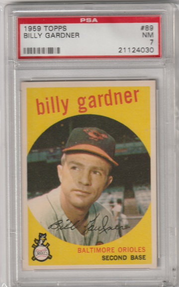 1959 Topps #89 Billy Gardner PSA 7 (Near Mint)