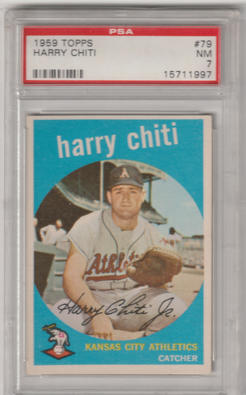 1959 Topps #79 Harry Chiti PSA 7 (Near Mint)