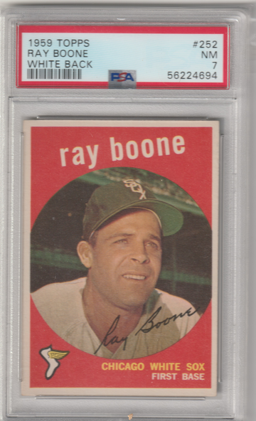 1959 Topps #252 Ray Boone PSA 7 (Near Mint)