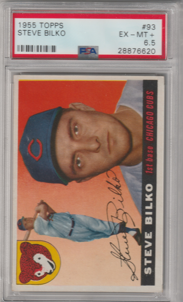 1955 Topps #93 Steve Bilko PSA 6.5 (Excellent-Mint Plus)