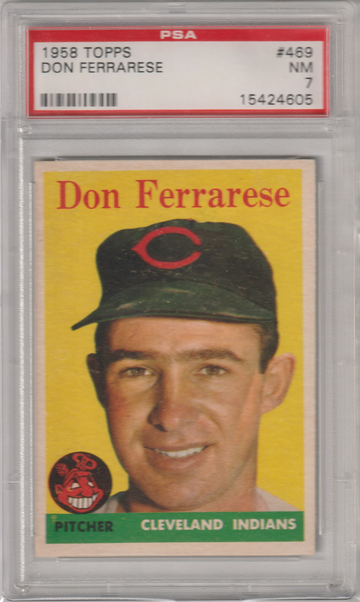 1958 Topps #469 Don Ferrarese PSA 7 (Near Mint)