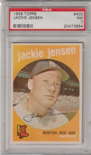 1959 Topps #400 Jackie Jensen PSA 7 (Near Mint)