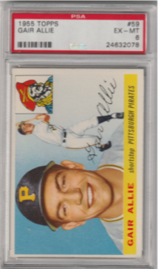 1955 Topps #59 Gair Allie PSA 6 (Excellent-Mint)