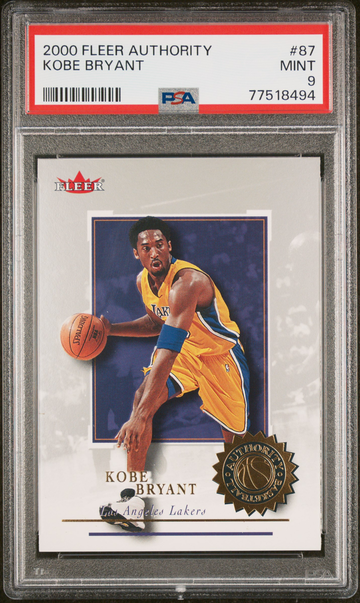 2000 Fleer Authority #87 Kobe Bryant PSA 9