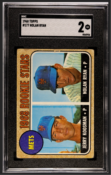 NOLAN RYAN RC 1968 TOPPS SGC 2!