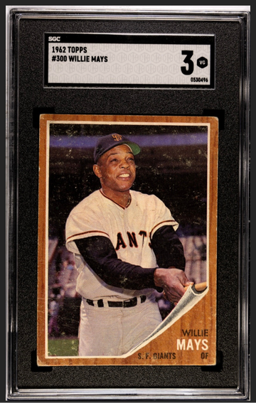 WILLIE MAYS 1962 TOPPS SGC 3!