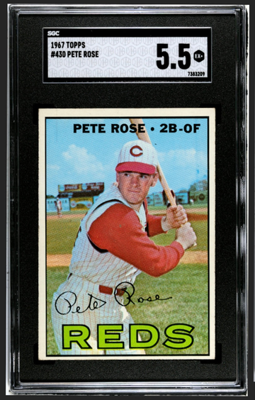 PETE ROSE 1967 TOPPS SGC 5.5!