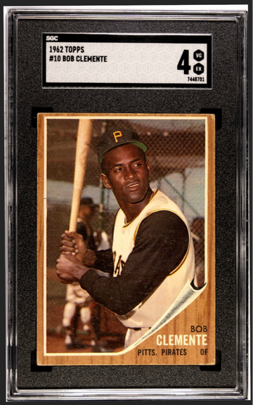 ROBERTO CLEMENTE 1962 TOPPS SGC 4!