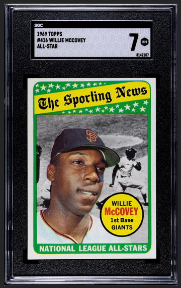 WILLIE MCCOVEY 1969 TOPPS AS SGC 7!