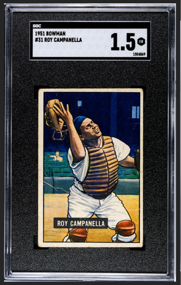 ROY CAMPANELLA 1951 BOWMAN SGC 1.5!