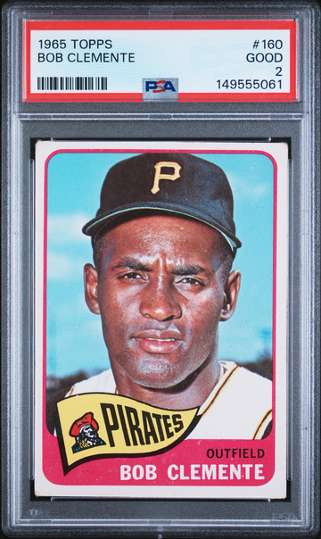ROBERTO CLEMENTE 1965 TOPPS PSA 2