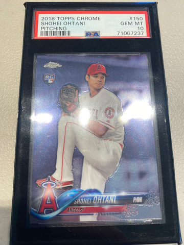 2018 Shohei Ohtani topps chrome psa 10