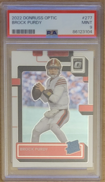 2022 Donruss Optic Brock Purdy #277 PSA 9 Mint