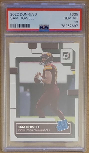2022 Donruss Sam Howell #305 PSA 10 Gem MT