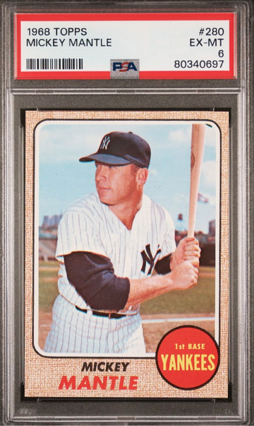 1968 Mickey Mantle #280 PSA 6