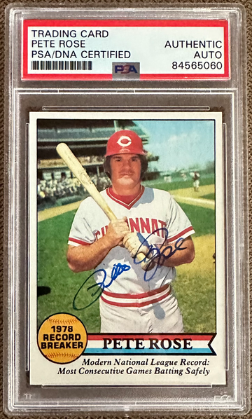1979 Topps Pete Rose #204 PSA DNA Auto