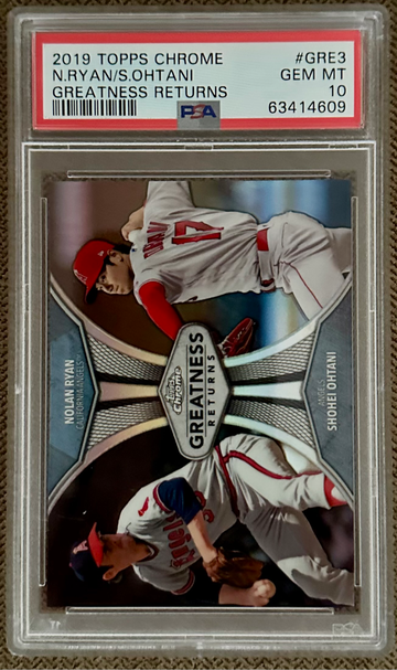 2019 Topps Chrome  Nolan Ryan Shohei Ohtani Greatness Returns GRE3 PSA 10