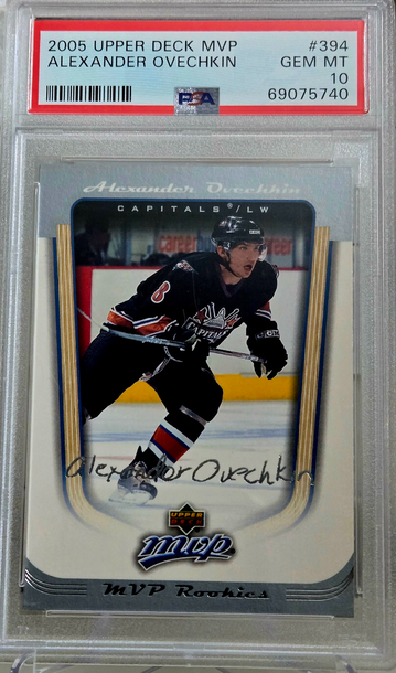 2005 Upper Deck MVP Alexander Ovechkin Rookie PSA 10