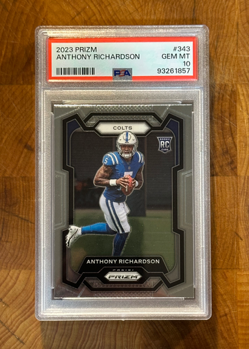 2023 Panini Prizm #343 Anthony Richardson RC PSA 10 Gem Mint