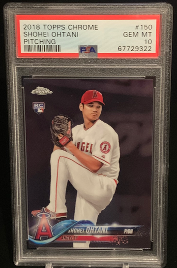 2018 Topps Chrome Shohei Ohtani Rookie Card PSA 10 Gem Mint