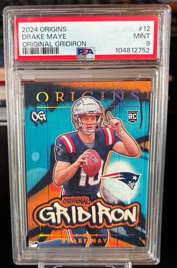 2024 Origins Drake Maye Original Gridiron Rookie Card SP PSA 9 Mint