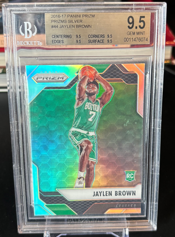 2016 Prizm Jaylen Brown Rookie Silver Prizm BGS 9.5 Gem Mint True Gem! Celtics 