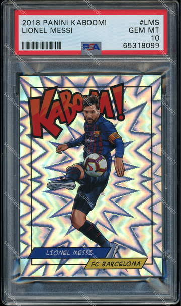 2018 LIONEL MESSI PANINI KABOOM! K-LMS PSA 10