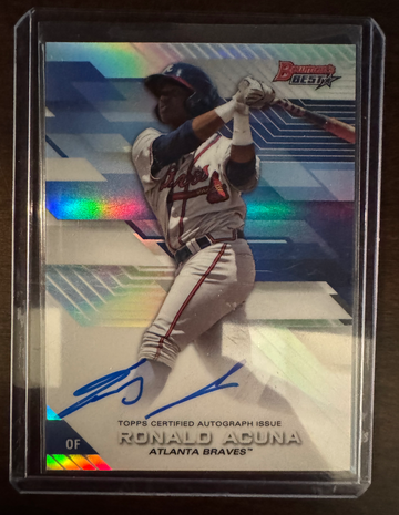 2017 Bowman’s Best Ronald Acuna Jr Refractor best of 17 auto 