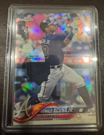 2020 Topps Chrome Retro Relic Ronald Acuna