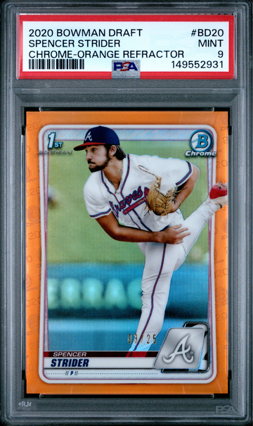 2020 Bowman Draft Spencer Strider Orange /25