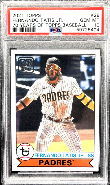 2021 Topps Fernando Tatis Jr. 70 Years of Topps Insert #29 * PSA 10 GEM MT *