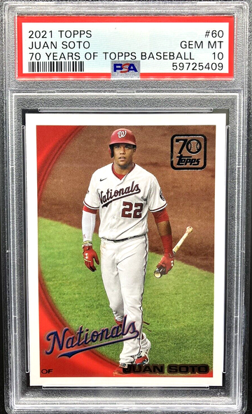 2021 Topps Juan Soto 70 Years of Topps Insert #60 * PSA 10 GEM MT *