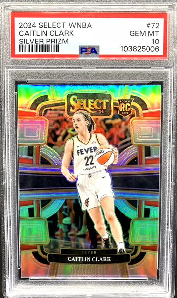 2024 Select WNBA Caitlin Clark Concourse Silver Prizm RC *PSA 10 GEM MT* Fever