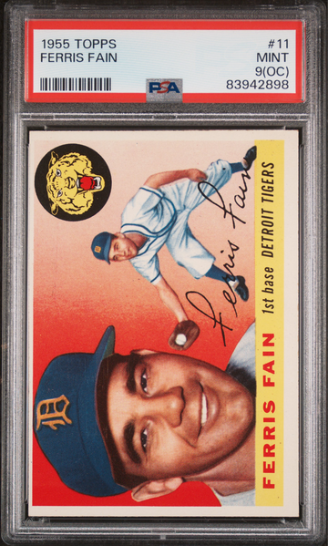 1955 Topps Ferris Fain #11 PSA 9(OC)